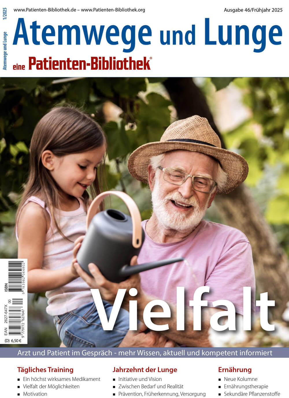 Cover Zeitschrift Atemwege und Lunge Frühjahr 2025